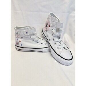 Converse CTAS EVA Lift Shoes Junior Sz 12.5 High Top Platform Sneakers W/Designs
